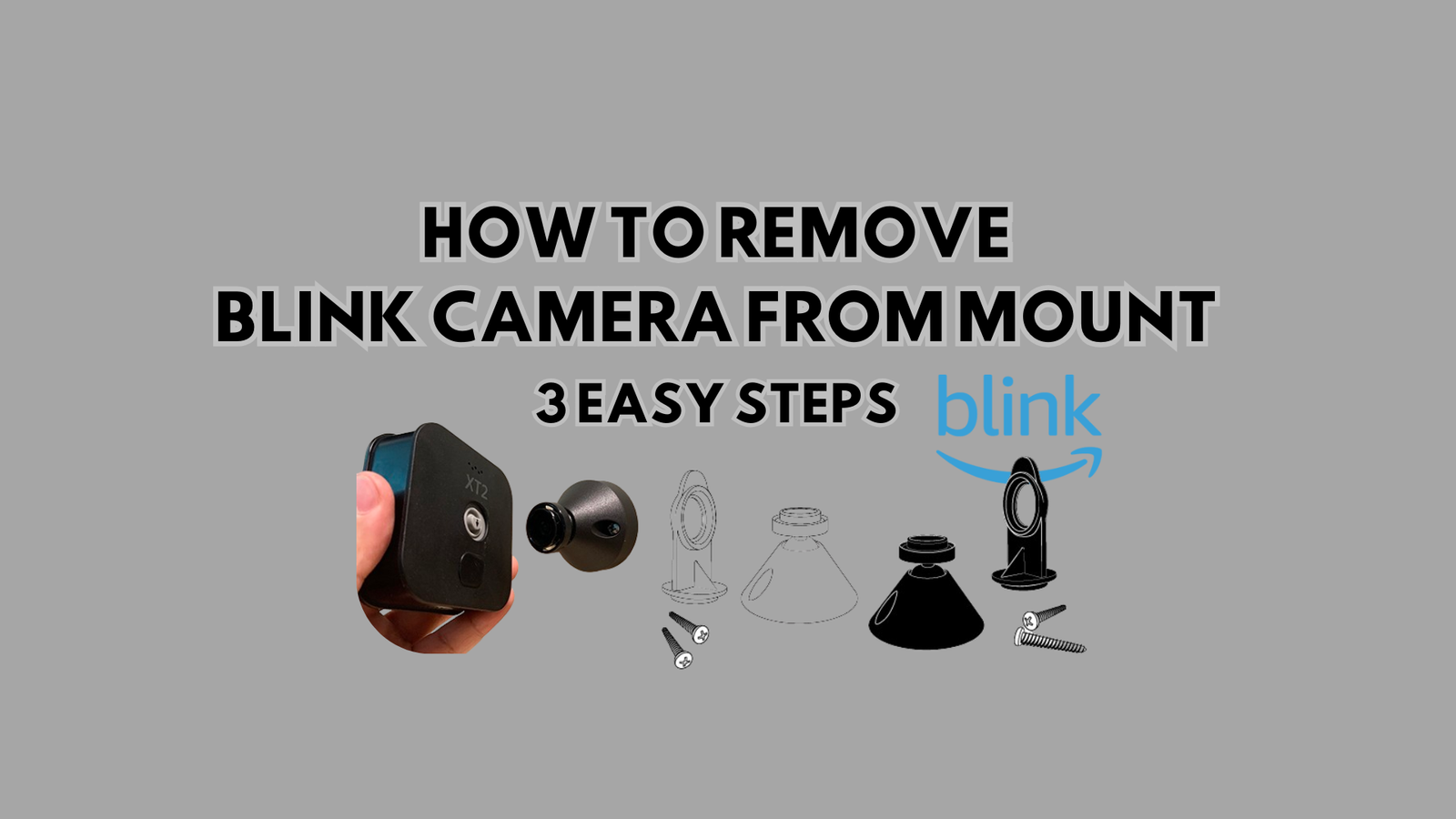 how to remove blink camera from mount