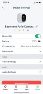 arlo camera app