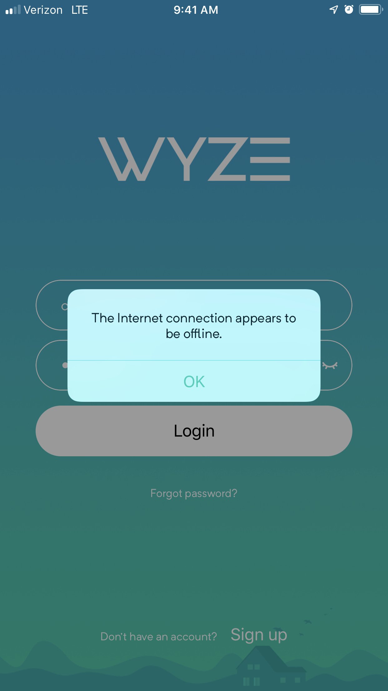 wyze camera internet offline