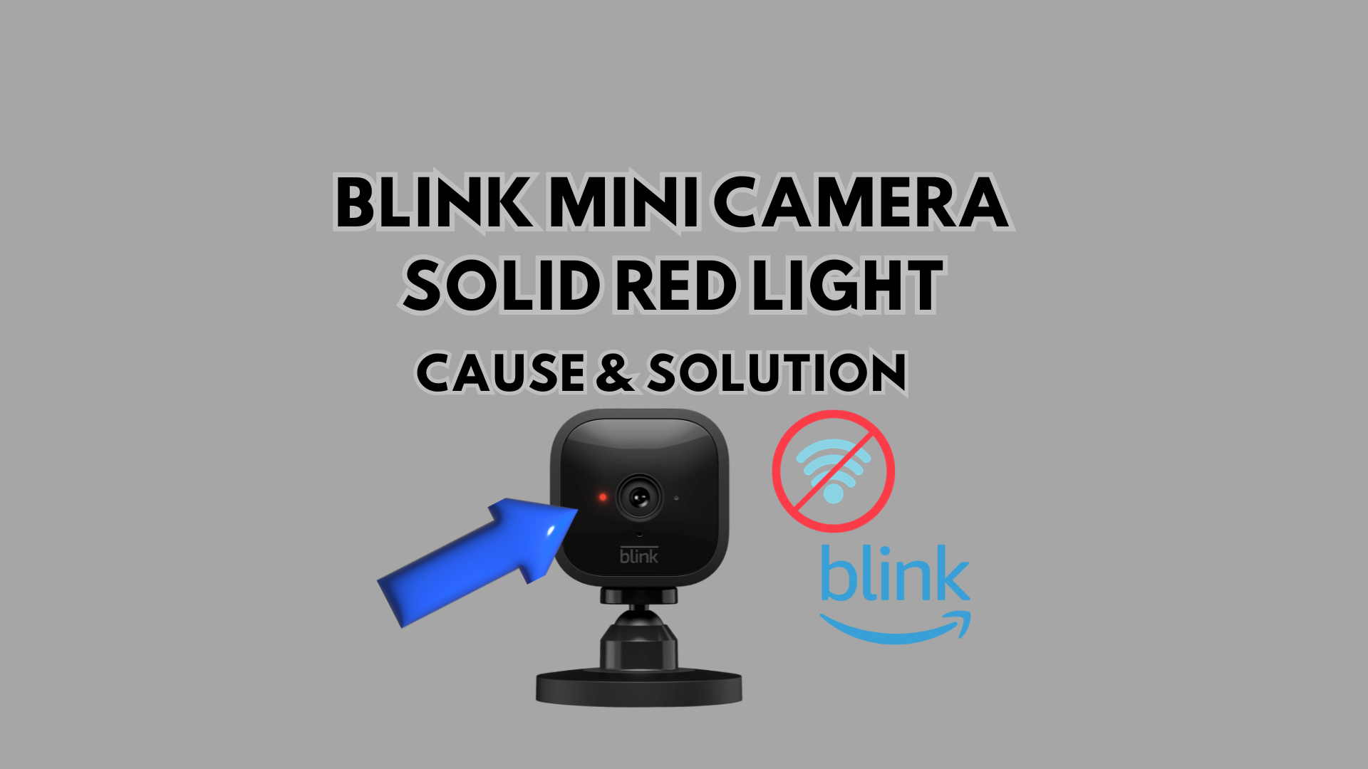 Blink Mini Camera Solid Red Light