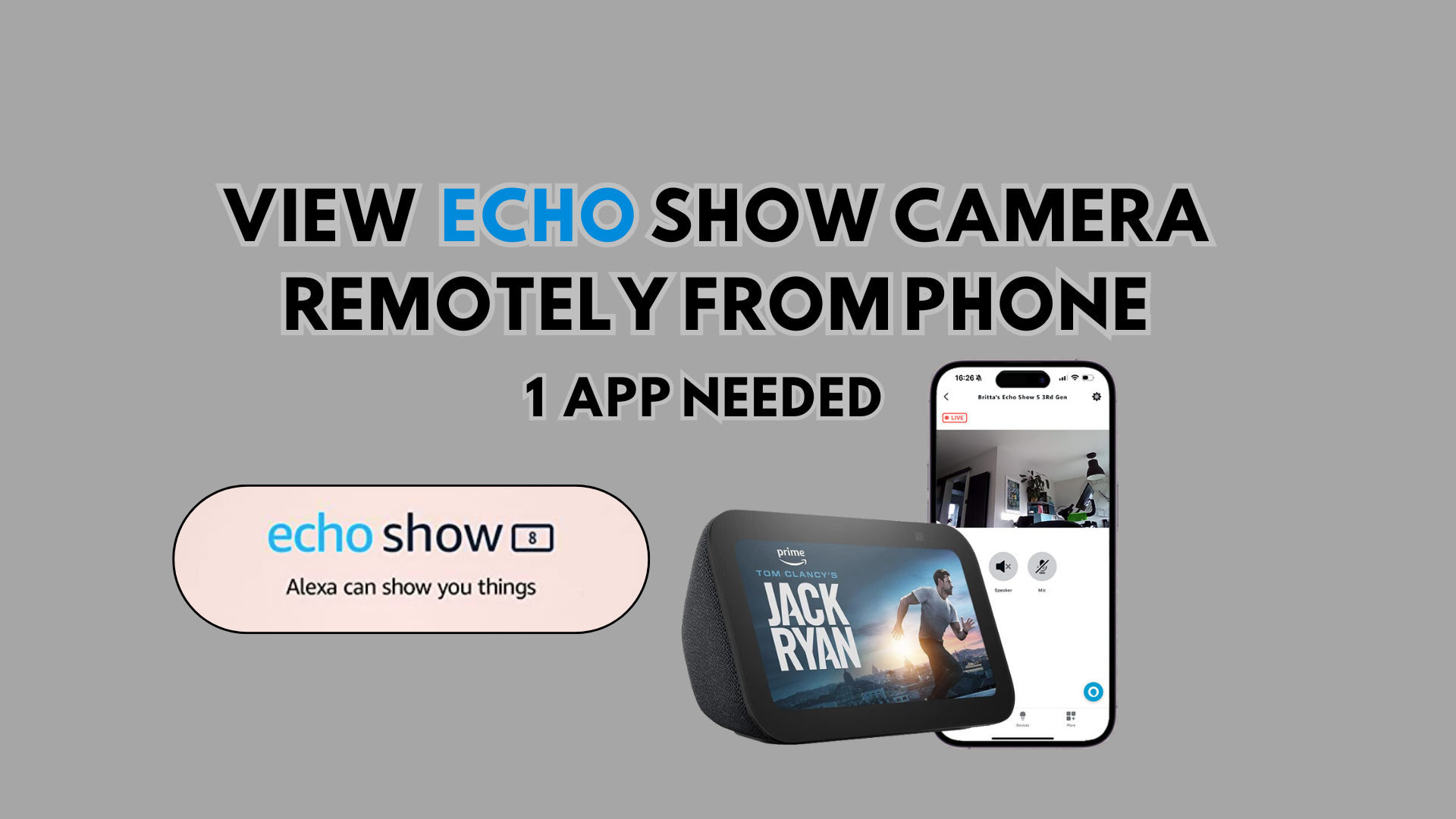 How To View My Echo Show Camera Remotely From Phone