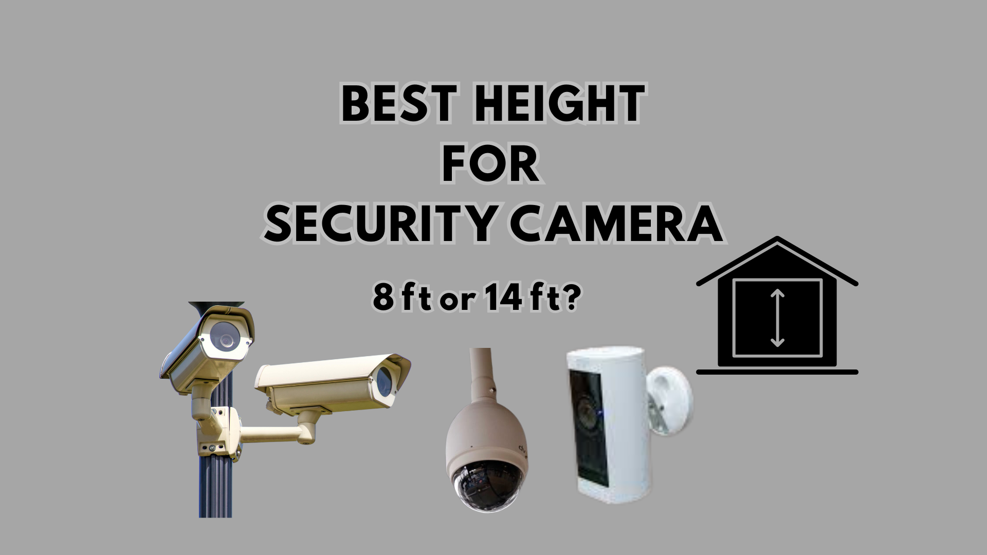 What is the best height for security cameras?