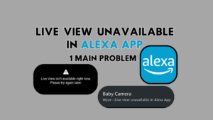 Why is Live View Unavailable in Alexa App